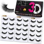 Eliace False Eyelashes Natural Look 15 Pairs Makeup Professional Fake Eyelash 100% Handmade 3D Mink Lashes Wispies Short Soft & Comfortable Reusable Fluffy Volume Faux Mink Lashes Pack | Arya Style