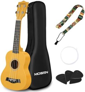 MOSEN Ukulele Beginner 21 Inch All in One Kit (Warm Yellow)