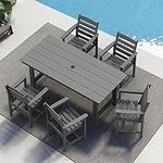 SERWALL Patio Dining Table Sets 5-P