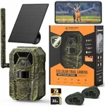 MagicEagle 4G Cellular Trail Camera 2K Audible Video 0.3s Trigger 940nm No Glow IR Night Vision Hunting Essentials IP66 Instant Use with 32 GB Memory 13,000 mAh Battery Solar Panel Anti-Theft Tech