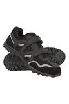 Mountain Warehouse Mars Kids Non Marking Shoes - Lightweight, Breathable, Comfortable, Hook & Loop Straps, Boys & Girls – for Autumn Winter & Outdoors Black Kids Shoe Size 4