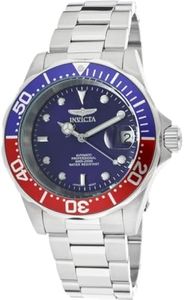 Invicta Men's Pro Diver Collection Automatic Watch, Blue-Red, 40mm, 5053