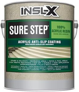 INSL-X Sure Step Acrylic Anti-Slip Paint, Knight Gray, 1 Gallon (Pack of 1)
