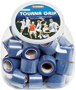 Tourna Grip Display Jar Blue - Pack of 36 - Overgrip Tennis Badminton Racket
