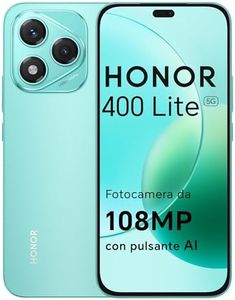 HONOR 400 Lite Smartphone 5G Dual SIM NFC, 8GB RAM 256GB Memoria, 108MP con pulsante AI telefono Android 15, 6.7 pollici AMOLED Eye-Care Display, 5230 mAh,IP64&SGS, Mars Green [Versione italiana]