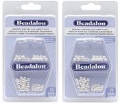 Beadalon Memory Wire End Cap, Variety Pack, 72-Piece (2 Pack)