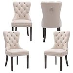 Homedraft Velvet Dining Chairs Set 