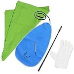 Flute Cleaning Kit Set with Cleaning Cloth Stick Screwdriver Gloves,Cleaning Cloth