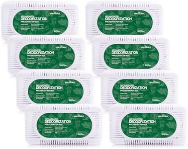 8 Pack Fridge Deodorizer, Refrigerator and Freezer Deodorizer Odor Eliminator Reusable, Unscented Activated Carbon Odor Absorber and Moisture for Freezers, Coolers, Closet and Trash Can