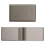 kwmobile Synthetic Leather ID Card Holder - Folding Wallet for Credit, Personal Identification and Driver's License - Grey