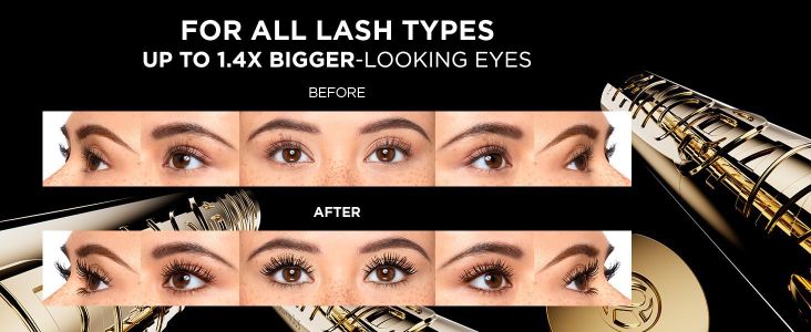 L'Oreal Paris Volume Million Lashes Mascara – Volumising, Clump-Free, Sensitive Eyes