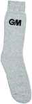 Gunn & Moore GM | Cricket Socks | Premier Sports Fabric Mix | Grey with GM Logo | One Size Adult 6-13 | One Pair