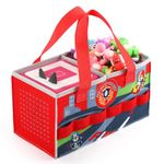 Carrying Case for Tonies Starter Set & Storage Bag for Tonies Figurine, Home Outdoor Hand Bag for Tonies Audio Player and Dolls Musical Toy Folding Bag for Toniebox Accessories (Red)