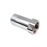 Chrome Water Tap Extension 3/4" Length 60mm BSP Thread Union Coupler Connector Adaptor Socket Brass Faucet Extension