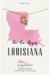 Lucky Feather Louisiana Shaped State Necklace, 14K Gold-Dipped Pendant on Adjustable 16”-18” Chain