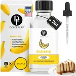 Dolce Flav Banana Extract - 2 Ounce Oil-Soluble Multipurpose Flavoring Ideal for Candy Making, Baking, Lip Balm, and Ice Cream - Perfect Kitchen Gift for Holidays