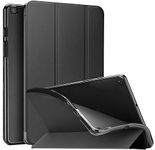 ProCase Slim Case for Galaxy Tab A 8.0 2019 T290 T295, Soft Trifold Stand Folio Case with Flexible TPU Translucent Frosted Back Cover for 8.0 Inch Galaxy Tab A 2019 SM-T290 SM-T295 -Black