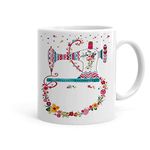 Khakee Love Sttiching Machine Quote for Tailor Theme Ceramic Printed Tea and Coffee Mug(325 ml)(jan-07351P)-Birthday Gift,Anniversery Gift