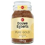 Douwe Egberts Pure Gold Medium Roast Instant Coffee 190g (Pack of 6 Jars, Total 1.14kg)