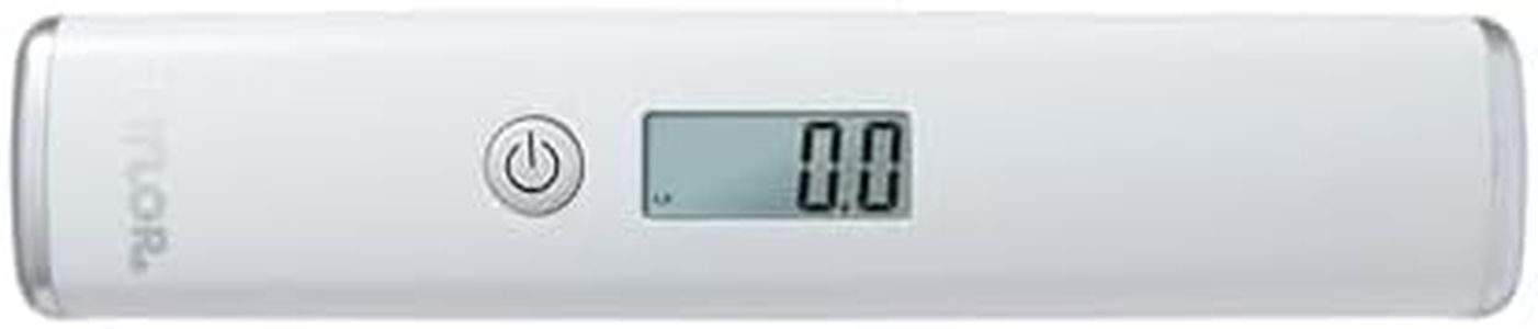 Taylor Digital Luggage Scale, Portable for Travel, Hanging Baggage Scale, Suitcase Scale, Weight Scales for Travel Accessories, 2 AAA Batteries Included, High Capacity Up to 110 lb/50 kg, White