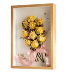 marysgift Shadow Box Frame 15x20 cm Deep Picture Frames 3 cm Inner Depth Wooden Shadow Box for Baby Wedding Favours Photos Flowers Tickets (Wooden,8")