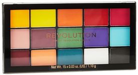 Revolution Beauty London Reloaded Eyeshadow Palette, Matte Eye Colours, 15 Shades, Marvellous Mattes, 16.5g