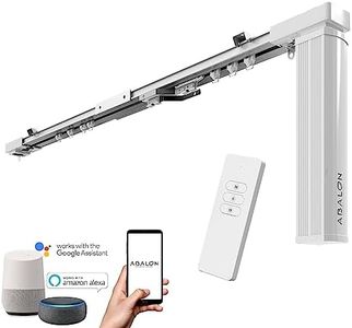 ABALON Tende Motorizzate, da 1 a 2 Metri, Motore Wifi compatibile con Alexa, Google Home, Smartphone App, Smart Home, con Telecomando, Binario motorizzato per Tende, Binario Elettrico, Binari a Curva.