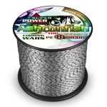 Ashconfish Colorfast Braided Fishing Line- 8 Strands Braided Lines Fadeless -Abrasion Resistant - Zero Stretch-Smaller Diameter, 300M/328Yards 60LB Black and White