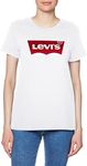 Levi's Women's Perfect Tee-Shirt (Standard and Plus), Core Housemark White, Medium