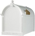 Whitehall Products 16001 Whitehall Capital Mailbox-White-New Finish