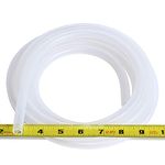 Pure Silicone Tubing - 3/8" ID x 1/2" OD - High Temp Kink-free Hose Tube 500F (5 Feet)