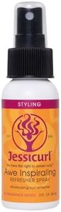 Jessicurl Awe Inspiraling Spray, No Fragrance Added, 2 Fl oz. Moisturizing Midday Curl Refresher Spray for Curly Hair, Curl Defining