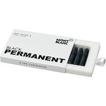 Montblanc Ink Cartridges Permanent Black 107757 – Refill Ink in Black for Fountain Pens – Document-Proof – 8 Cartridges