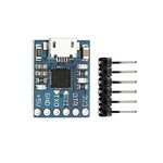 Robocraze CP2102 (6-pin) USB 2.0 to TTL UART Serial Converter | 6-pin USB 2.0 to TTL UART Serial Converter Module | Micro USB Module Compatible With Arduino - CP2102