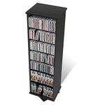 Prepac Black Swivel Media (DVD,CD,Games) Storage Tower