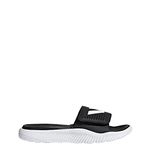 adidas mens Alphabounce Sport Sandals Slides, Footwear White/Core Black/Footwear White, 10 US