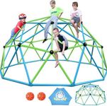 Zupapa Experience Ultimate Fun with The 2024 Upgraded Decagonal Geo Dome Climber - Supports 1000LBS and Easy Assembly for Kids (Turquoise, 10FT)