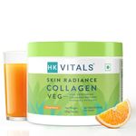 HealthKart hk vitals Veg Collagen Supplement (Orange, 120g) | With Biotin, Vitamin C, E, Sodium Hyaluronate | For Healthy Skin, Hair & Nails