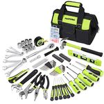 FASTPRO 236-Piece Home Repairing Tool Set, Mechanics Hand Tool Kit with 12-Inch Wide Mouth Open Storage Bag, Household Tool Set for DIY, Home Maintenance, Green