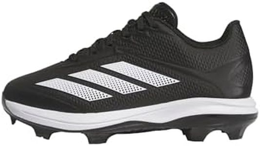 Adidas Boys Adizero Electric 2.0 TPU Baseball, Black/White/Black, 4