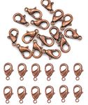 MSCFTFB 300 Pieces Mini Lobster Clasps Metal Lobster Claw Clips Fastener Hooks for Bracelet Necklace Choker Jewelry Making Findings DIY Keychain Bag Phone Dangle Charms (6x12mm,Antique Copper)