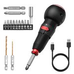 KeeKit Cordless Electric Screwdriver, Portable Power Repair Tool Kits with LED Work Light, 900mAh USB Rechargeable Power Screwdriver for Phones, Camera, Laptop