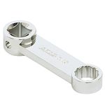 ARES 43019 – 7/16-Inch 12-Point Box End Torque Adapter Extension – 3/8-Inch Drive - 2-Inch Extension for Torquing in Hard to Reach Places – Chrome Vanadium Steel Construction