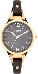 Fossil Women's ES3077 Georgia Analog Quartz Grey Watch