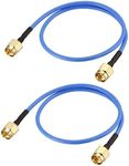 uxcell SMA Male to SMA Male RG405 Coax Cable 0.3Meter/1Ft 2pcs