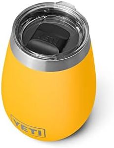 YETI Stainless Steel Rambler Wine Drinking_Cup, Vacuum Insulated, with MagSlider Lid, 10 Ounces, Alpine Yellow