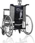 SWISSELITE Oxygen Cylinder Bag,Wheelchair Oxygen Tank Holder with Buckles,Oxygen Tank Carrier Holder for Wheelchair Walker with Mesh Storage Pocket Fits Most Portable Oxygen Tanks