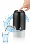 Qlect Premium Automatic Electric Water Dispenser Pump for 20 Litre Bottle Portable Water Pump Dispenser for Home, Office, and Outdoors | 1200 mAh C-Type Fast Charging Battery (Black)