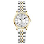 Szaikyri Classic Watch for Women with Easy Read Time Arabic Numerals Ladies Watch with Calendar Water Resistant (Silver-Gold Black)