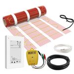 40 sqft HEATIT Warmmat Electric Radiant Self-Adhesive Floor Heat Heating System & ET-72 Thermostat & Alarm Monitor